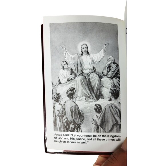 Vintage 1973 Catholic Book Of Prayers Vinyl Cover Illustrated 2005 NEW - Picture 8 of 9